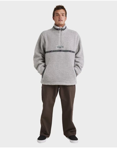 BILLABONG Mens Boundary Tombstone Mock Neck Fleece Pullover