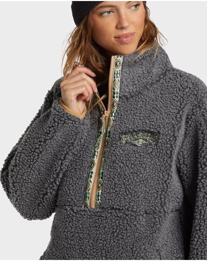 BILLABONG Womens Horizon Half Zip Fleece Pullover