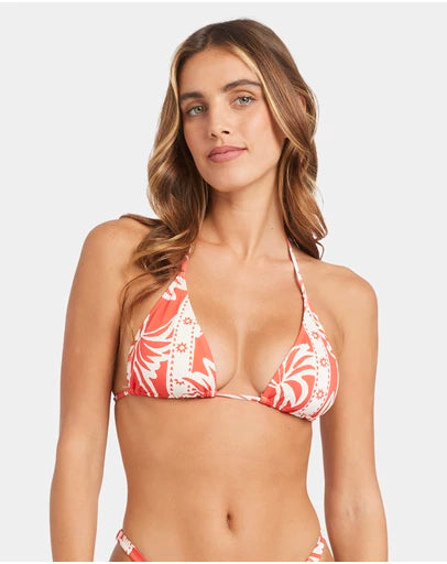 BILLABONG Womens Row Of Palms Remi Triangle Bikini Top
