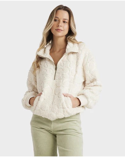 BILLABONG Womens Fireside Cozy Half Zip Pullover