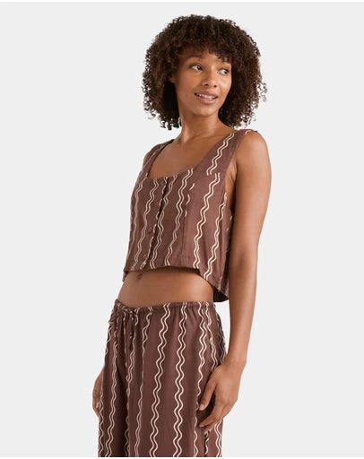 BILLABONG Womens Another Wave Woven Tank Top