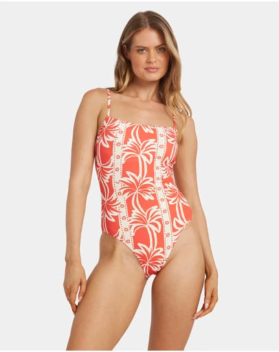 BILLABONG Womens Row Of Palms Bella One Piece Swimsuit