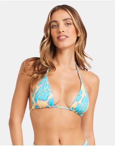 BILLABONG Womens Tropic Shift Reversible Multi Triangle Bikini Top