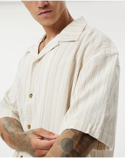 RHYTHM Benny Relaxed Stripe Shirt