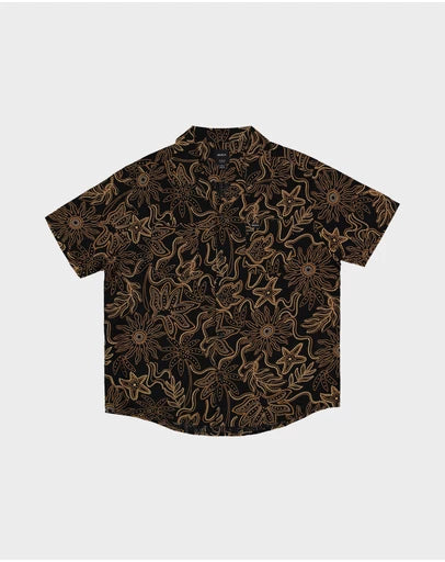 RVCA MENS AFTER HOUR SHORT SLEEVE SHIRT