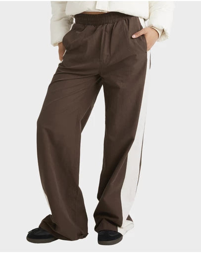 RVCA WOMENS TRACKED WIDE LEG PANT