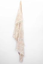 SALTY SHADOWS Beige Aztec Turkish Towel