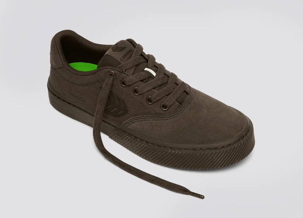 CARIUMA All Teak Suede and Canvas