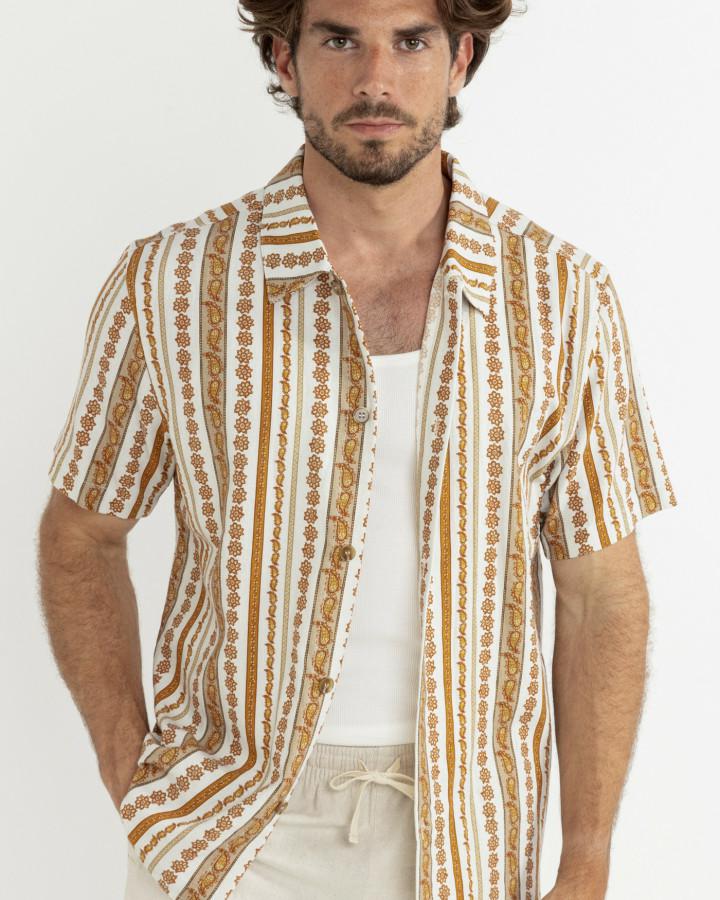 Rhythm Clothing Paisley Stripe Ss Shirt