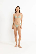 Rhythm Lola Check Tie Side Hi Cut Pant - Green