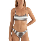 Rhythm Tami Stripe Holiday Pant- Chocolate