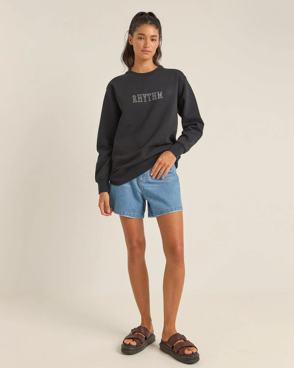 RHYTHM Flagship Boyfriend Fleece Crew