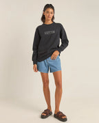 RHYTHM Flagship Boyfriend Fleece Crew