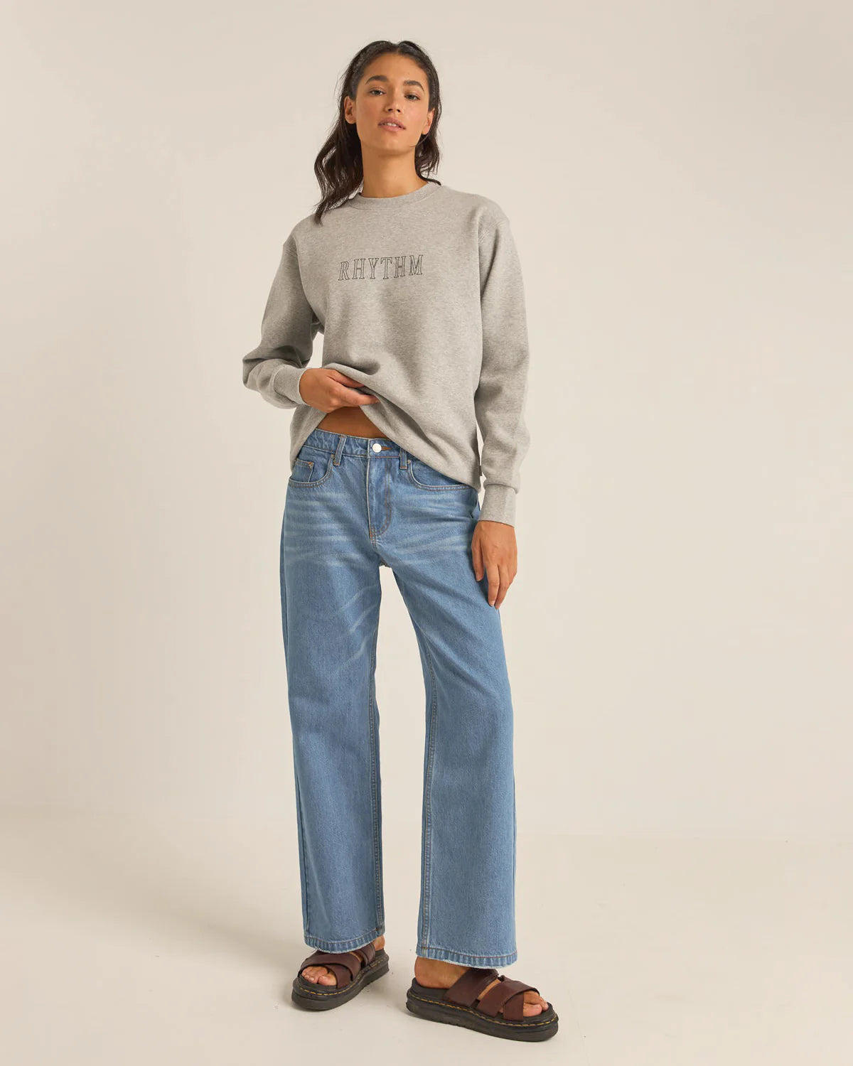 RHYTHM Flagship Boyfriend Fleece Crew
