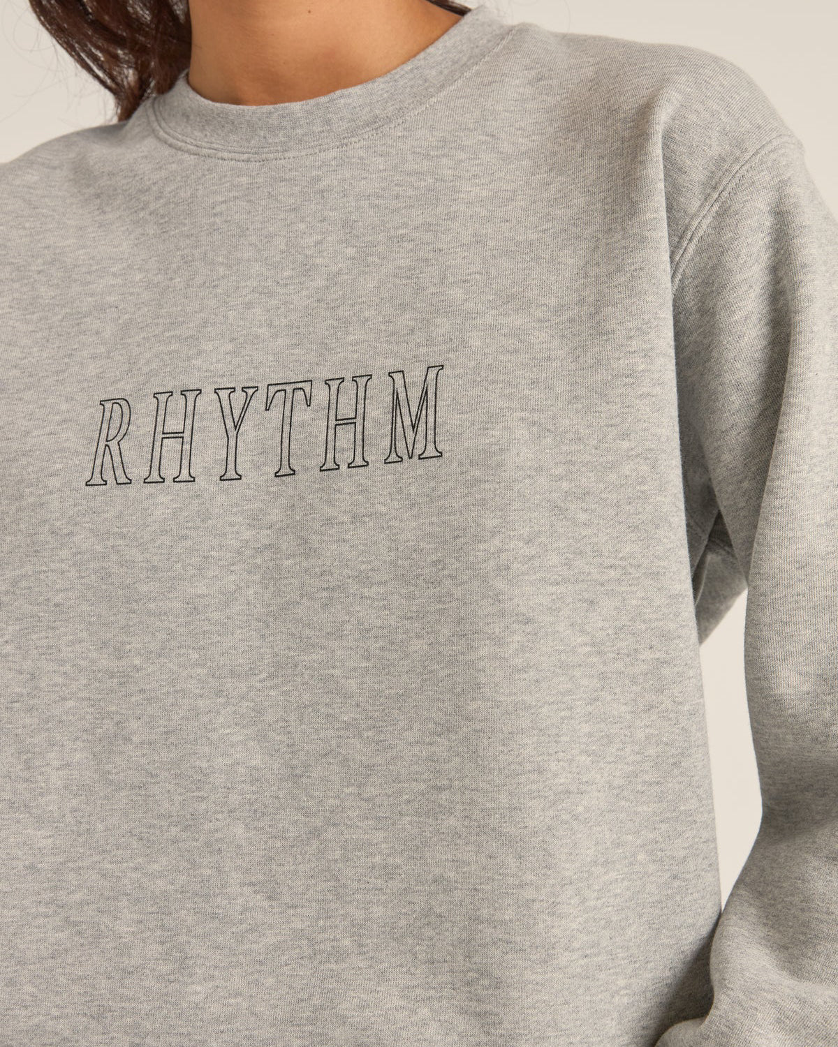 RHYTHM Flagship Boyfriend Fleece Crew
