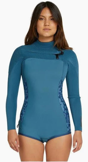 O'NEILL - Women's Hyperfreak Long Sleeve Spring Suit 2mm Wetsuit - Blue Haze