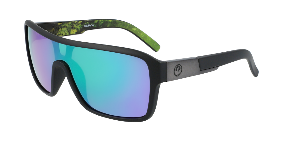 DRAGON - REMIX Matte Black Terrafirma w/ LUMALENS Green Ion