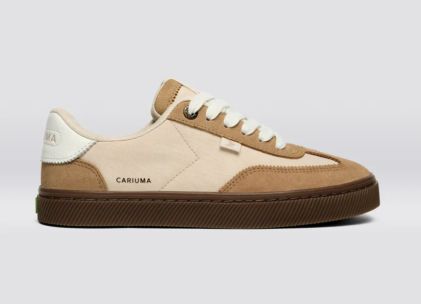 CARIUMA TOCA Teak Light Cream Nylon Latte Suede