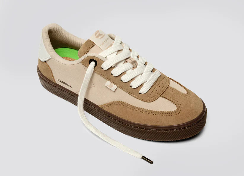 CARIUMA TOCA Teak Light Cream Nylon Latte Suede