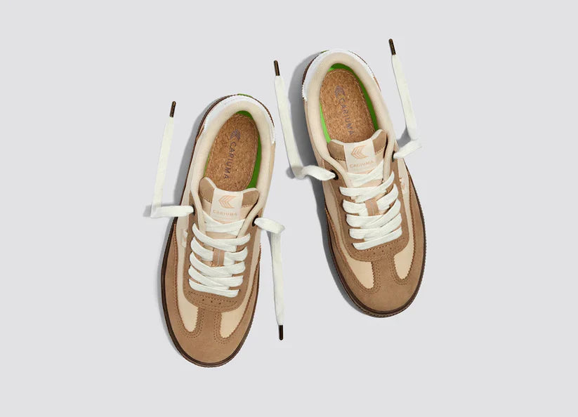 CARIUMA TOCA Teak Light Cream Nylon Latte Suede