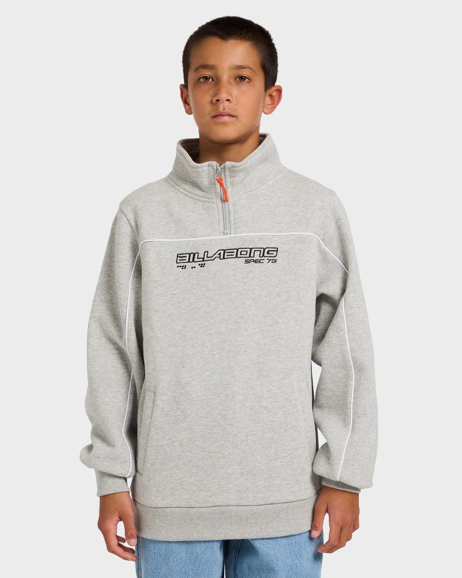 BILLABONG Boys 8-16 Spec Quarter Zip Fleece Pullover