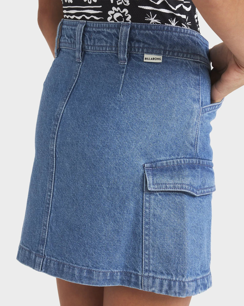 BILLABONG Girls 6-16 Hilary Cargo Denim Skirt