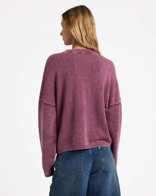 RVCA Ivy Sweater Wine