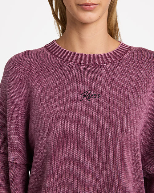 RVCA Ivy Sweater Wine