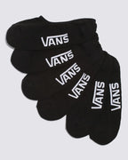 CLASSIC SUPER NO SHOW SOCKS 3 PACK BLACK