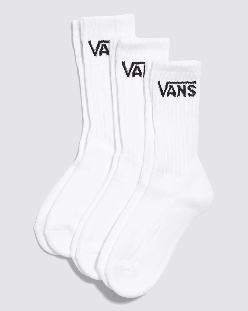 VANS KIDS CLASSIC CREW SOCK 3 PACK