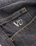 RIVVIA VV DENIM PANT - WORN BLACK