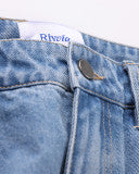 RIVVIA VV DENIM PANT - WORN BLUE