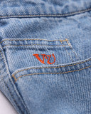 RIVVIA VV DENIM PANT - WORN BLUE