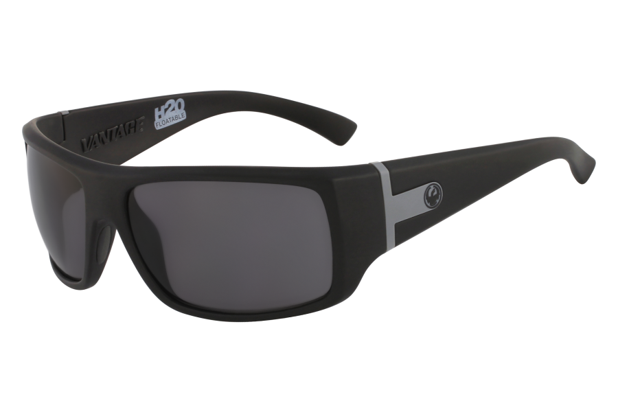 DRAGON VANTAGE Matte Black H2O w/ LUMALENS Smoke Polarised