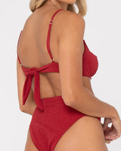 Load image into Gallery viewer, Sandalwood Balconette Tie Bikini Top
