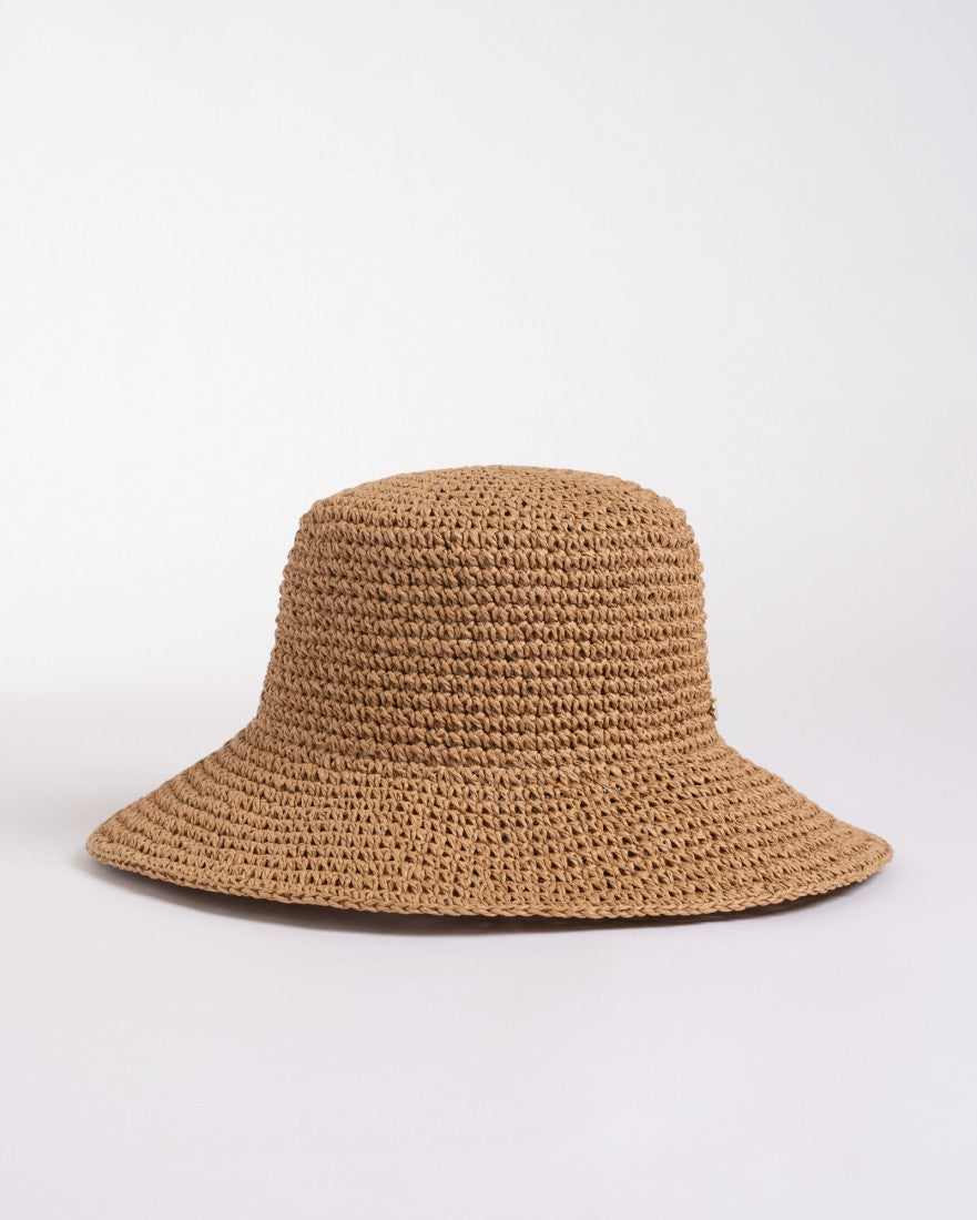 Ariel Straw Bucket Hat - Caramel | Rusty Australia – Oceanfire Surf