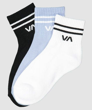 RVCA VA MINI CREW SOCK 3 PACK