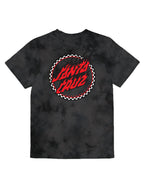SANTA CRUZ CHECKED OUT FLAMED DOT FRONT T-SHIRT