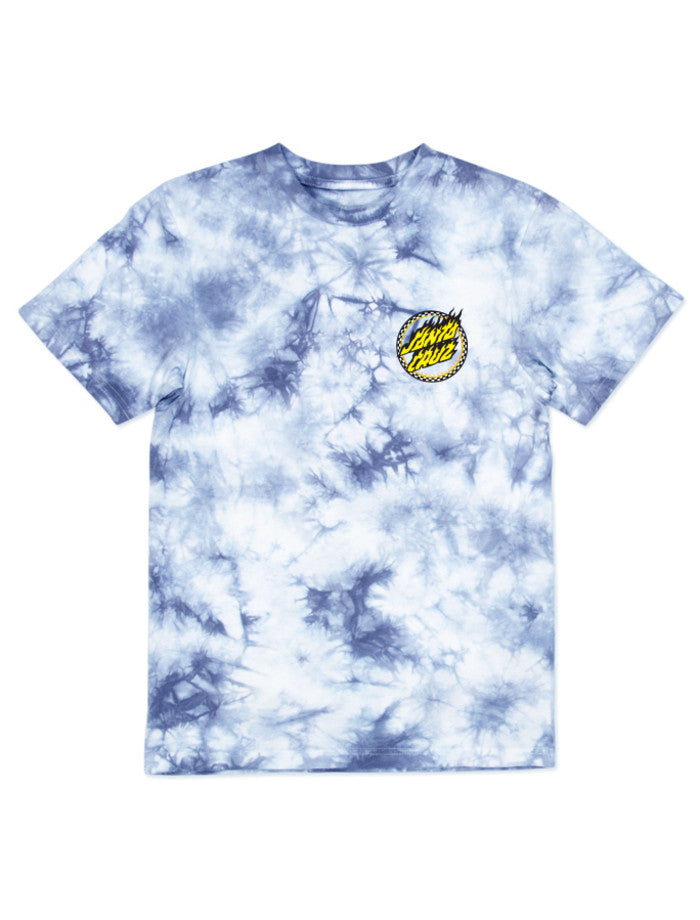 SANTA CRUZ CHECKED OUT FLAMED DOT FRONT T-SHIRT