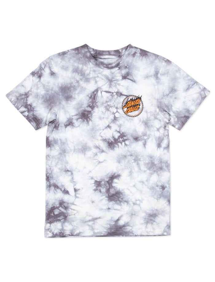 SANTA CRUZ CHECKED OUT FLAMED DOT FRONT T-SHIRT