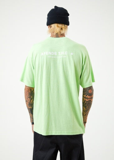 Afends - Horizon - Hemp Retro T-Shirt - Lime Green