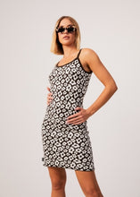 Load image into Gallery viewer, Afends Alohaz - Recycled Knit Floral Mini Dress - Coffee

