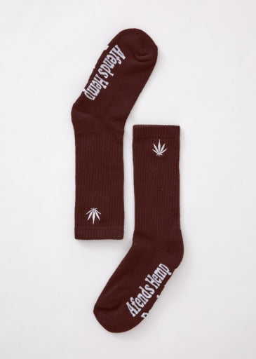 Afends Natural - Crew Socks - Coffee