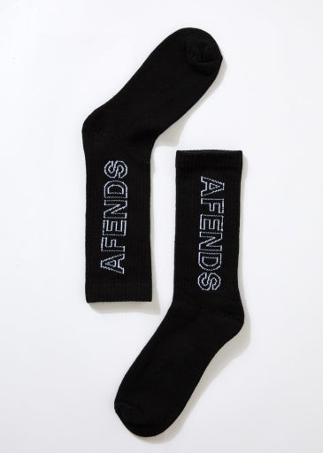 Outline - Recycled Socks One Pack - Black